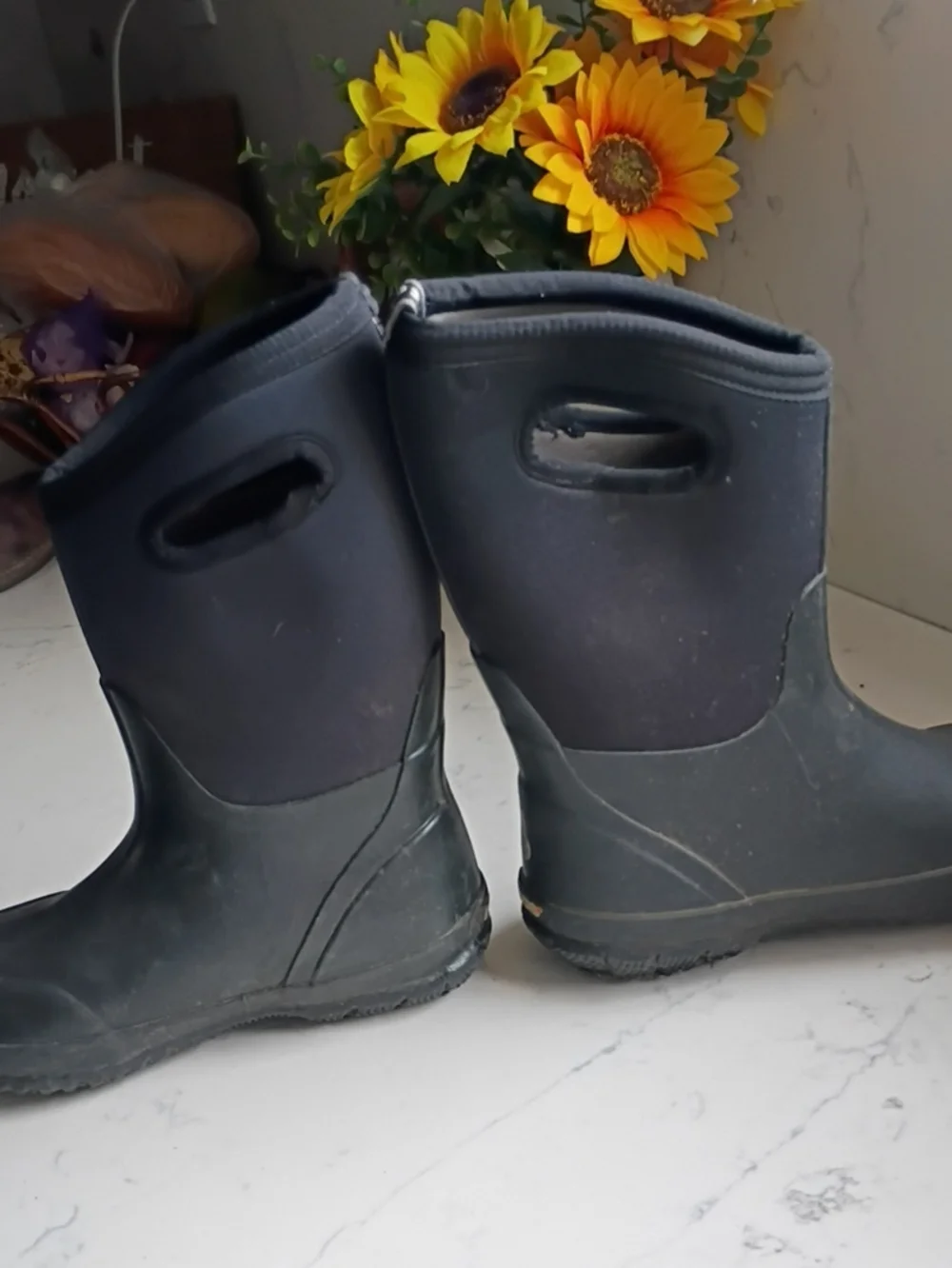 Bogs Waterproof Black Waterproof Neoprene Rain Boots